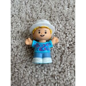 Fisher-Price Little People Boy Tie Dye Toy with‎ Hat Toddler Pretend Play